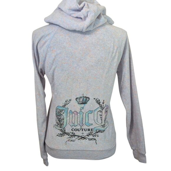 Juicy Couture Jackets & Blazers - Juicy Couture Y2K Glittery Back Logo Hoodie, Size S